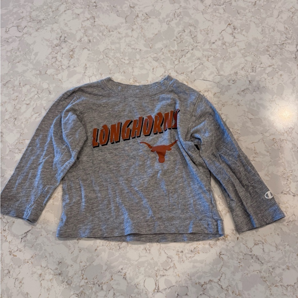 2T - Longhorns UT Austin, Champion Heather Gray Athletic Top - Picture 7 of 7